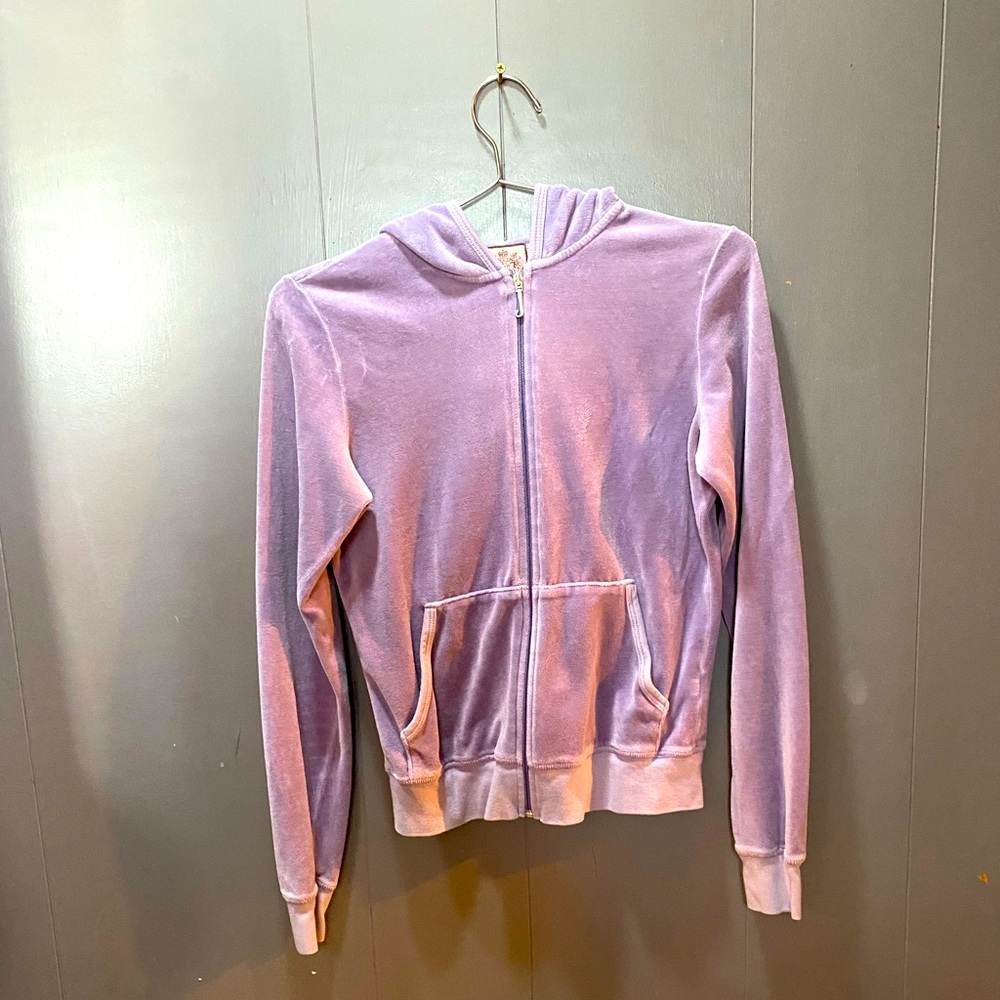 Lavender McBling Juicy Couture Track Jacket y2k Paris Hilton